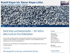 Rudolf Kieper - Sand - Kies - Mutterboden - Erdarbeiten - Transporte